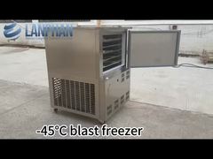 -45°C Máy làm lạnh nhanh thực phẩm thương mại 130L Bán cá/gà đông lạnh nhanh/cấp tốc