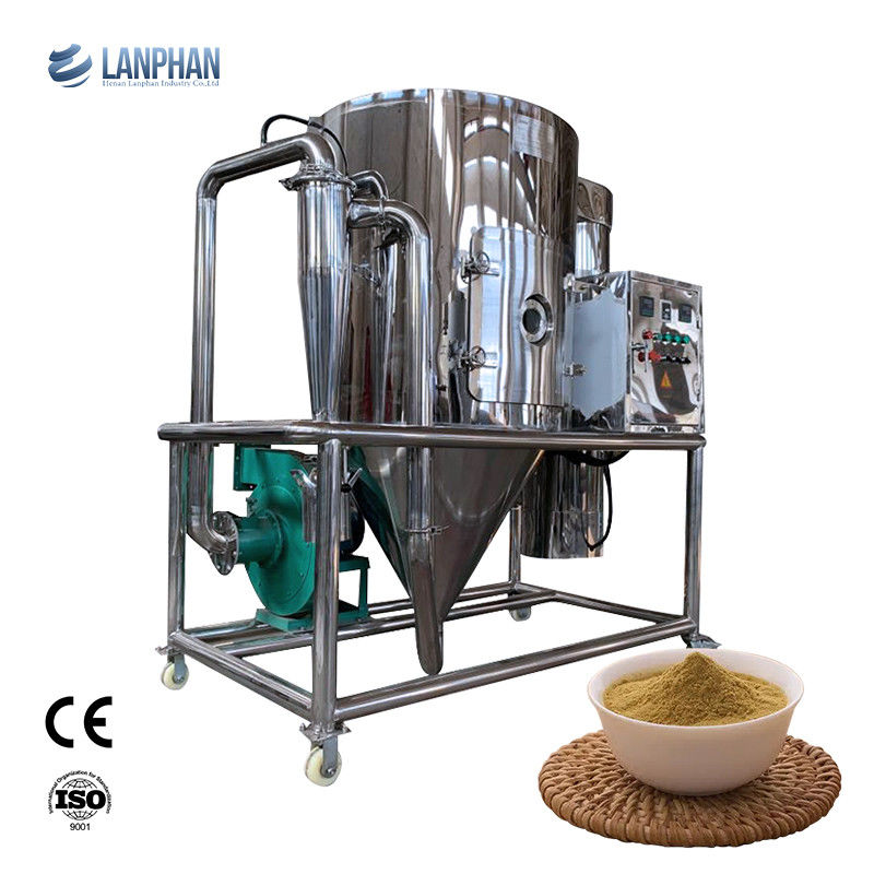 Máy sấy xịt ly tâm hơi nước 10kg/h với tốc độ vòi phun 22000rpm và nhiệt độ đầu vào 180~250°C