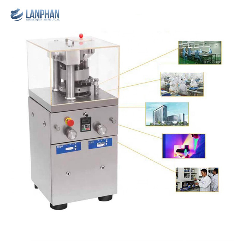 Máy ép viên thuốc thảo dược để bàn 12 mm Hoàn toàn tự động Multi Punch Rotary 1.5KW