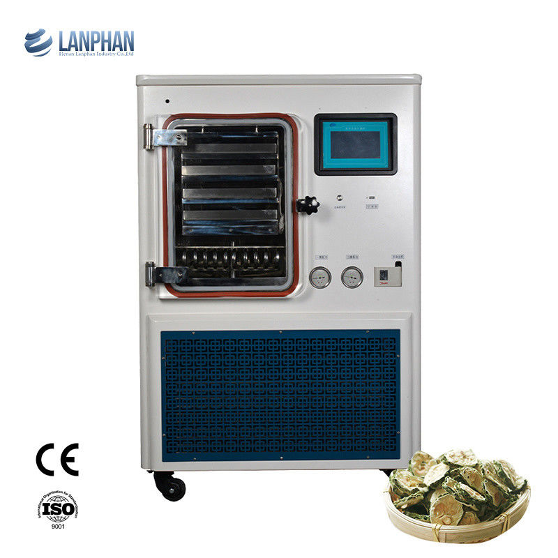 Máy làm khô đông lạnh phòng thí nghiệm với diện tích làm khô đông lạnh 0,4m2, Hệ thống làm mát bằng không khí và Capacity 6 kg/24h