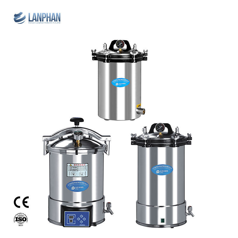 Máy tiệt trùng sưởi ấm bằng điện Nồi hấp hơi phòng thí nghiệm di động 0,16 Mpa