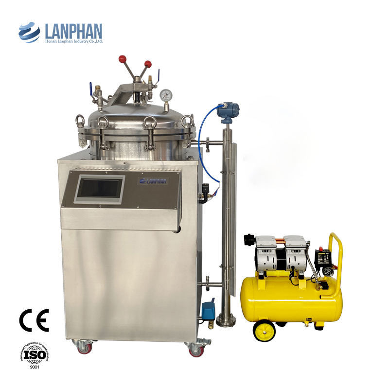 Nồi hấp tiệt trùng công nghiệp dung tích 100L có bồn nước & hơi nước để tiệt trùng áp suất cao