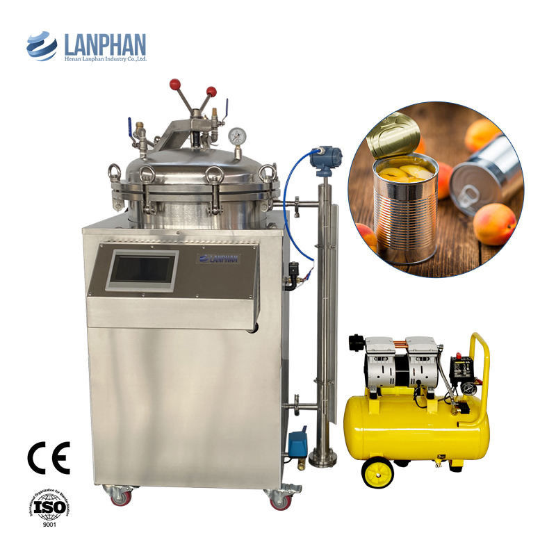 Nồi hấp tiệt trùng công nghiệp dung tích 100L có bồn nước & hơi nước để tiệt trùng áp suất cao