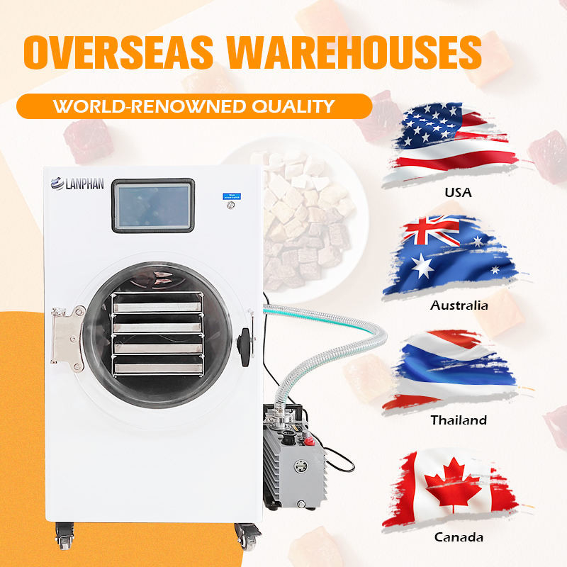 8 khay máy làm khô lạnh gia đình máy lyophilizer Fd 10kg 15kg 20kg cho thực phẩm trái cây