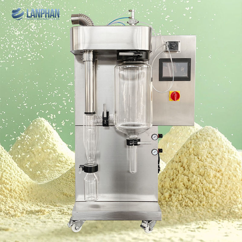 Máy sấy phun mini quy mô phòng thí nghiệm với khả năng bay hơi 2000mL/H và vật liệu SUS304 cho bột protein whey, chất tẩy rửa