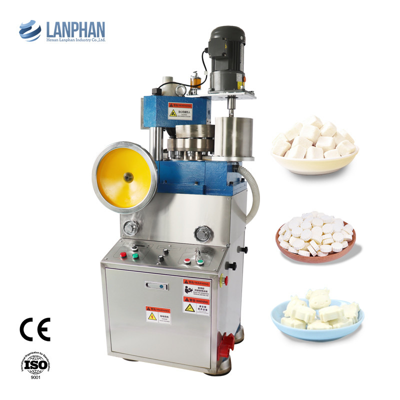 Máy nén thuốc viên đa đấm Rotary Candy Tableting Machine cho phòng thí nghiệm và dược phẩm