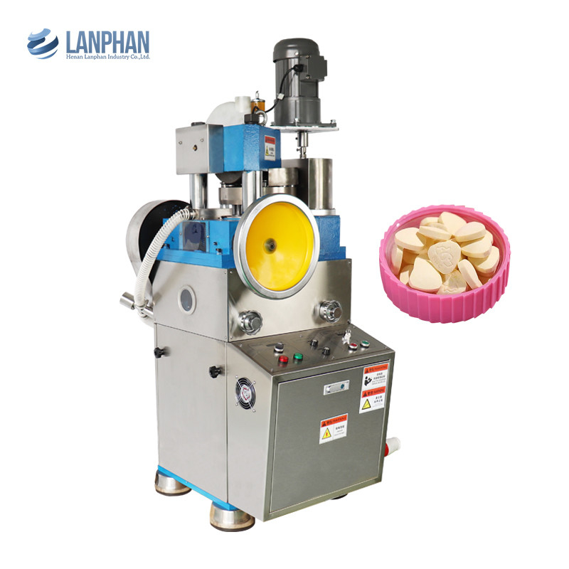 Máy nén thuốc viên đa đấm Rotary Candy Tableting Machine cho phòng thí nghiệm và dược phẩm