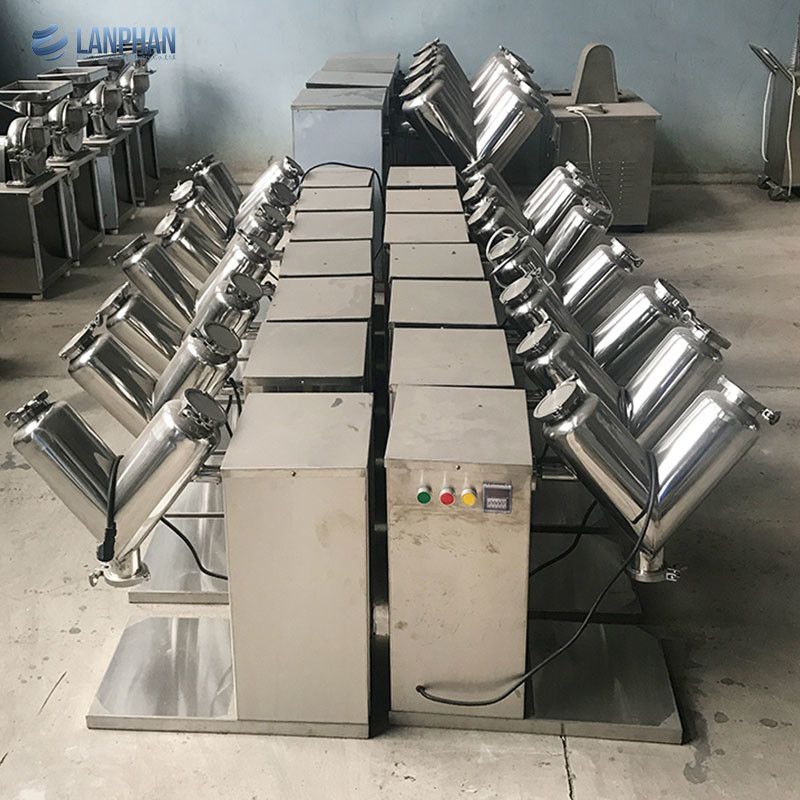 Máy trộn bột loại V nhỏ Máy trộn cho dược phẩm Thực phẩm mỹ phẩm Hóa chất