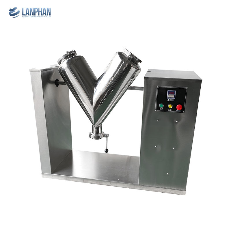 Máy trộn bột loại V nhỏ Máy trộn cho dược phẩm Thực phẩm mỹ phẩm Hóa chất