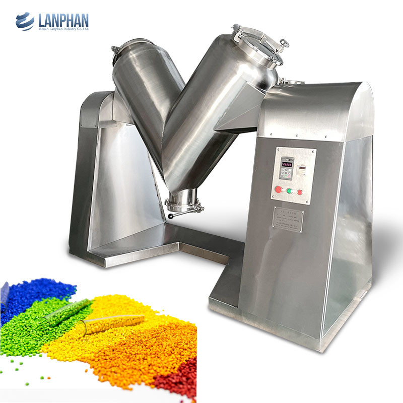 Máy trộn bột loại V nhỏ Máy trộn cho dược phẩm Thực phẩm mỹ phẩm Hóa chất