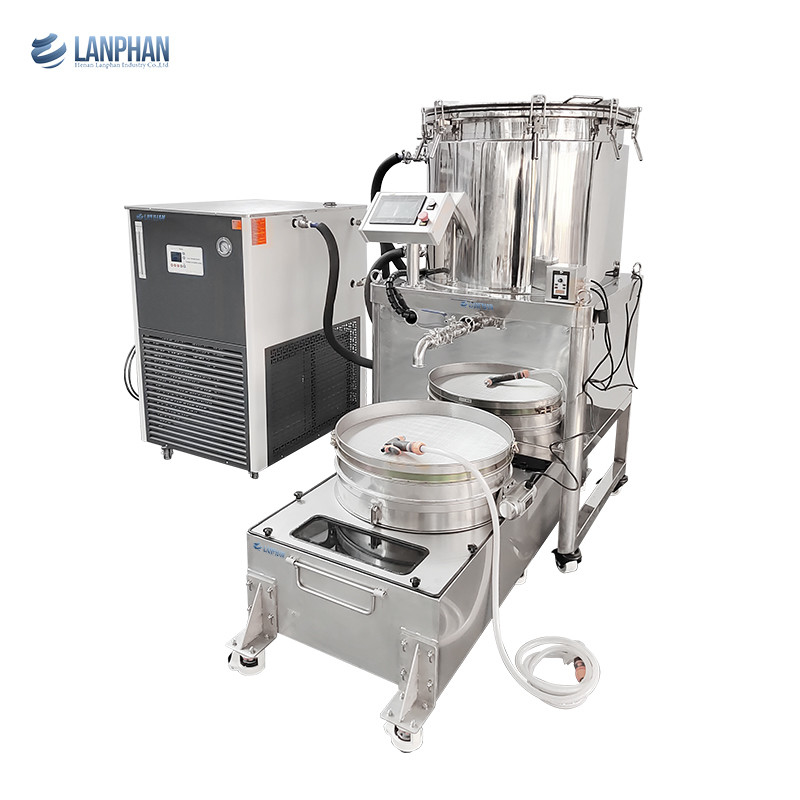 Máy tách Trichome nước đá bong bóng Hash 75 gallon Khu vực làm mát 1,35m2