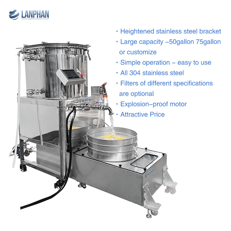 Máy tách Trichome nước đá bong bóng Hash 75 gallon Khu vực làm mát 1,35m2