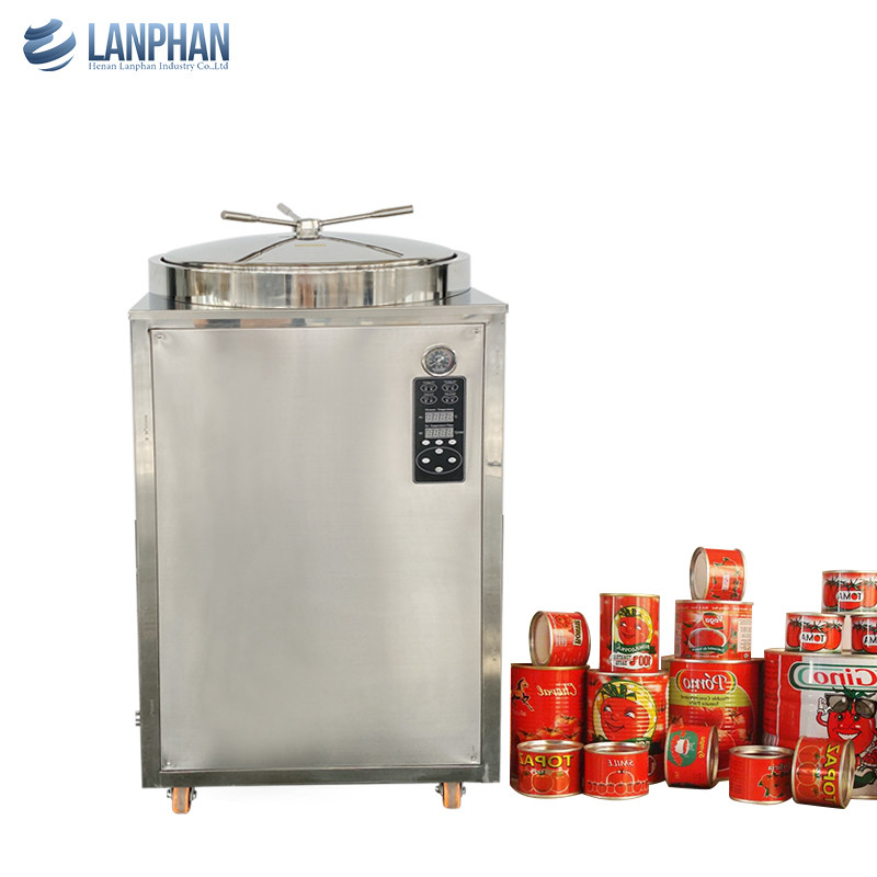 Máy tiệt trùng dọc 230L 8KW hơi nước tự động dọc với bánh tay cho chất nền nấm