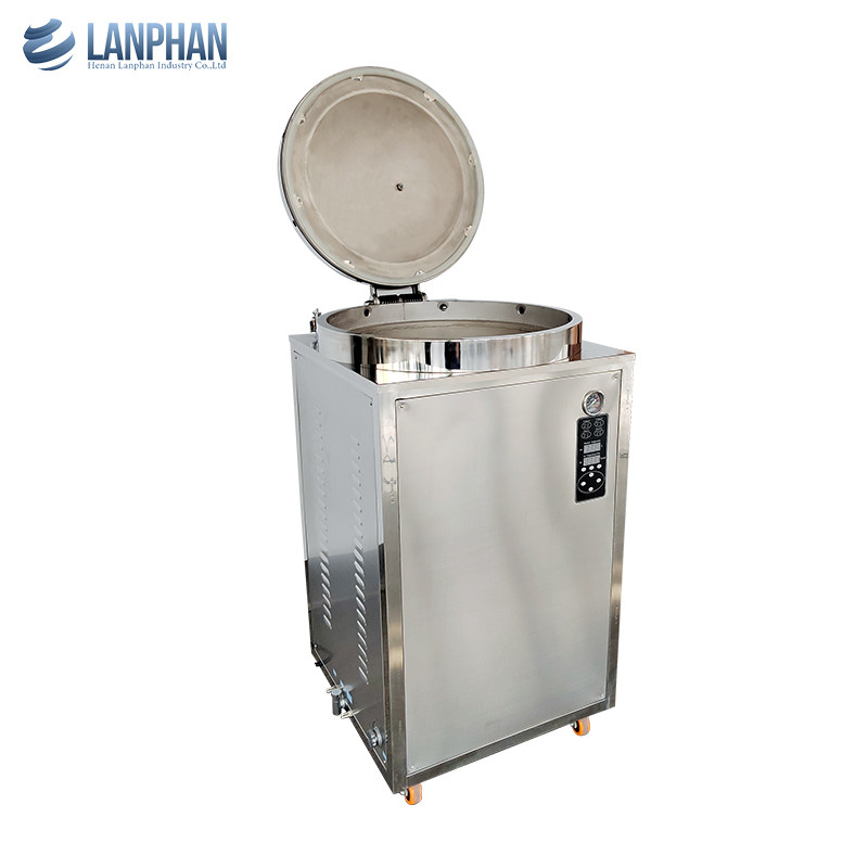 Máy tiệt trùng dọc 230L 8KW hơi nước tự động dọc với bánh tay cho chất nền nấm