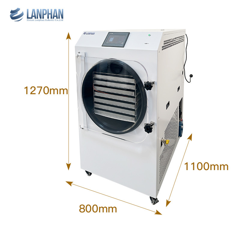 Máy sấy đông lạnh nhà 7 khay 2,5m2 Kích thước lớn Máy sấy đông lạnh nhà với máy bơm dầu