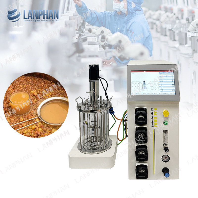2l 5l 10l Tự động Spirulina men văn hóa thủy tinh Fermenter Bioreactor cho văn hóa tế bào