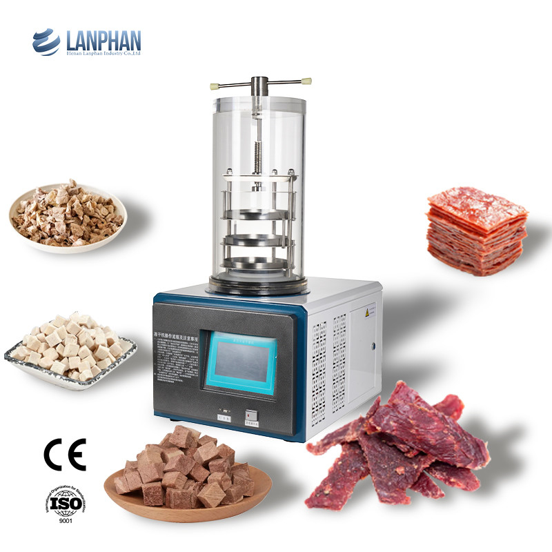 0.1m2 3-4kg Mini Lab Freeze Dryer Lyophilizer freeze máy sấy khô với máy bơm chân không