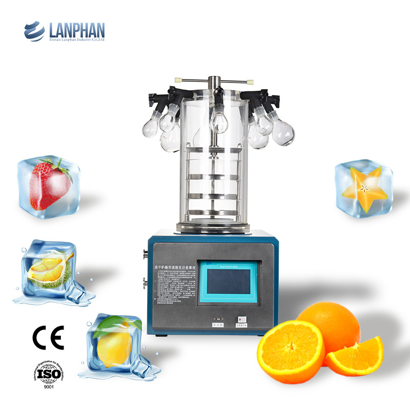 0.1m2 Benchtop Freeze Dryer Lab Freeze Dryer để làm khô chất hoạt tính sinh học
