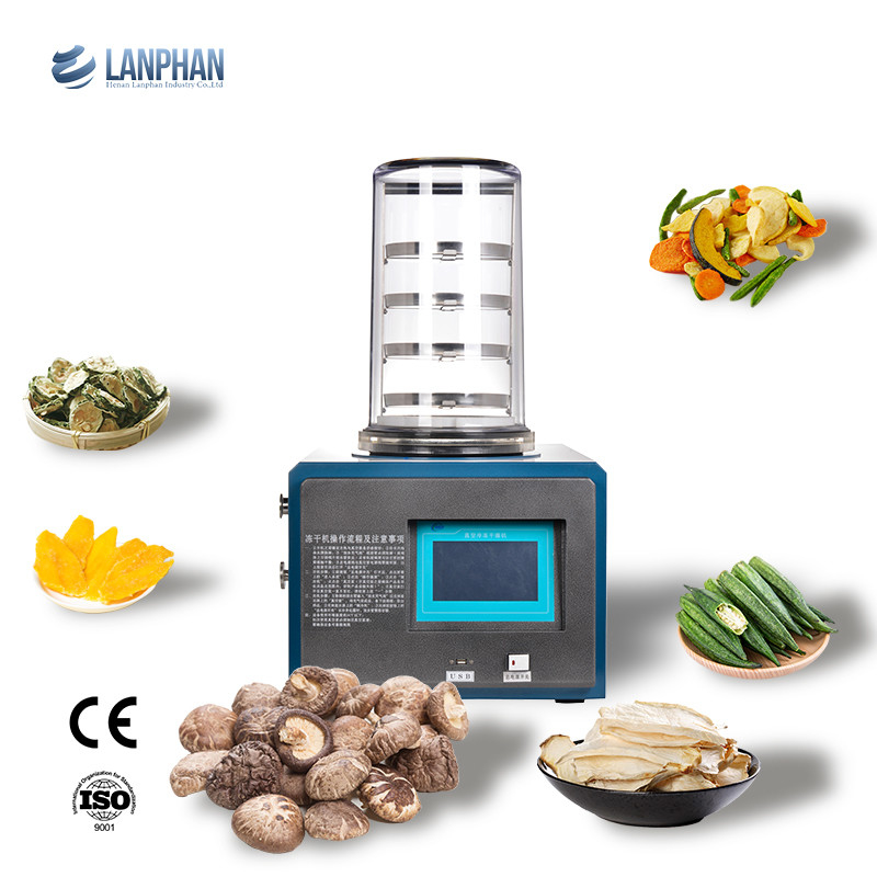 0.1m2 Benchtop Freeze Dryer Lab Freeze Dryer để làm khô chất hoạt tính sinh học