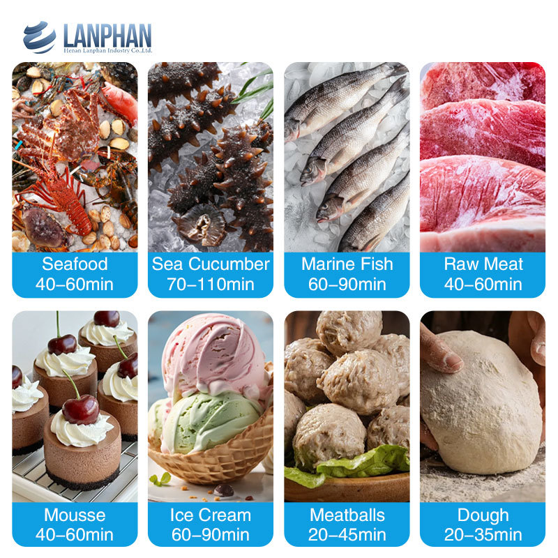 Máy làm lạnh nhanh 178l 300l 1100l Tủ cấp đông nhanh - Tủ đông gió -80 cho thịt và gà