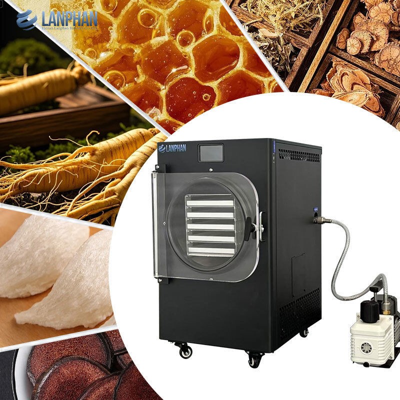 5-Tray Small Size Stainless Steel Freeze Dryer With Oil Pump For Candy Food (Đồ khử lạnh bằng thép không gỉ với bơm dầu cho đồ ăn kẹo)