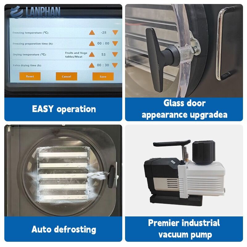 Máy sấy đông khô chân không tự động nhỏ 4-6Kg dùng cho thực phẩm, trái cây, thịt tại nhà