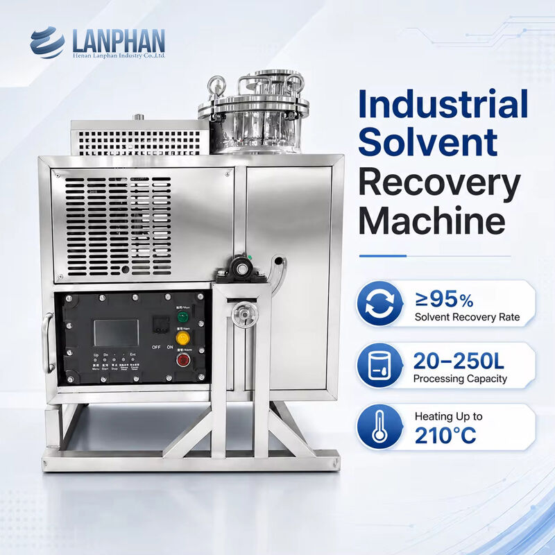 Explosion-Proof Solvent Recovery Machine with 95% Recovery Rate and CE Certification for Industrial Solvent Recycling