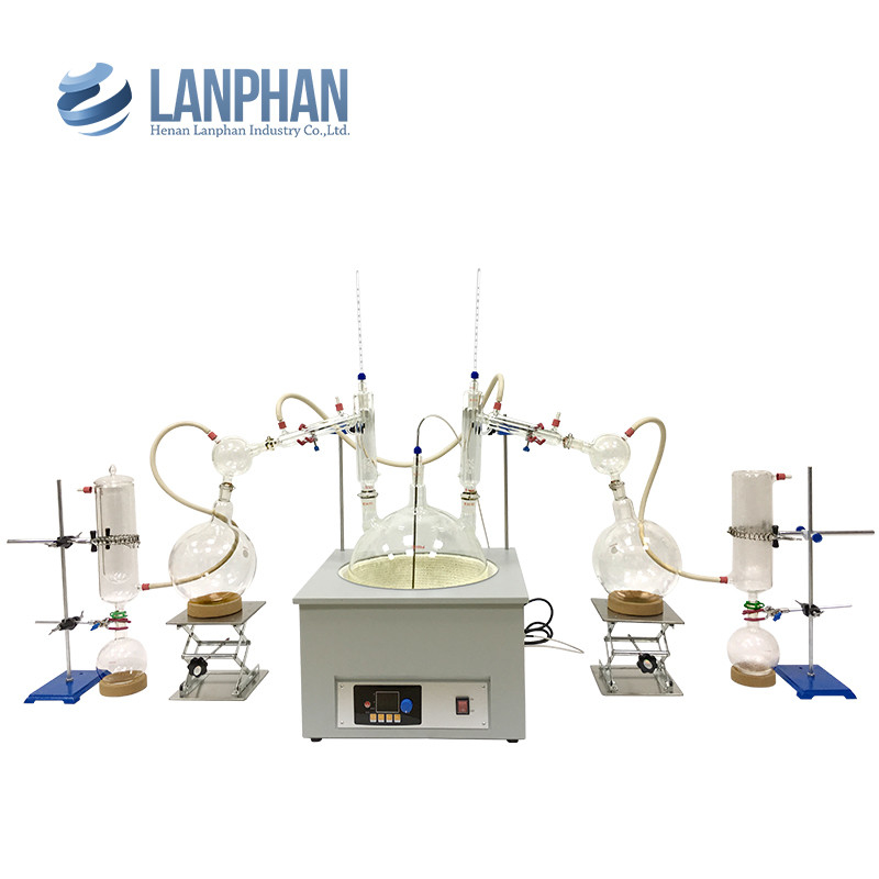 Thiết bị chưng cất đường ngắn 20L Chống ăn mòn thủy tinh Borosilicat cao