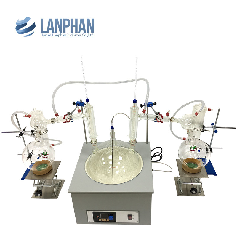 Thiết bị chưng cất đường ngắn 20L Chống ăn mòn thủy tinh Borosilicat cao