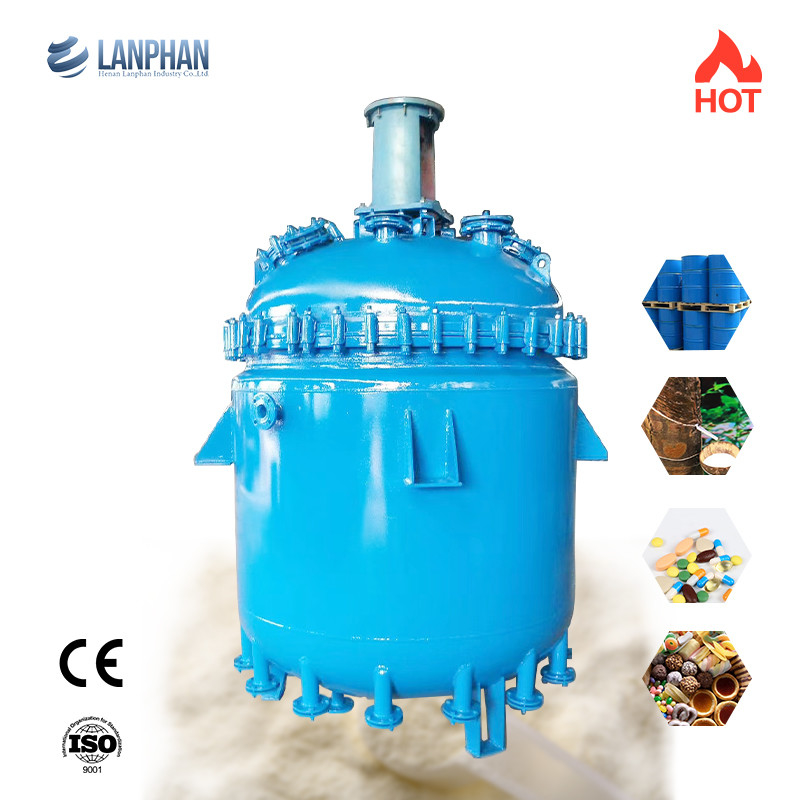 Bể phản ứng tráng men 100L Lò phản ứng có lót kính công nghiệp Chống ăn mòn