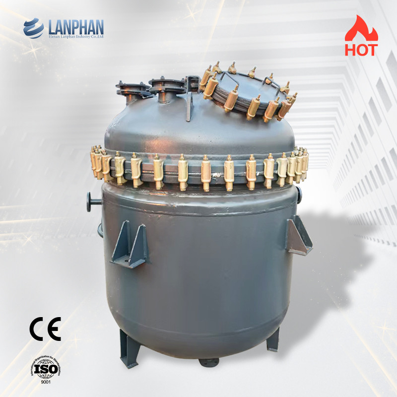 Bể phản ứng tráng men 100L Lò phản ứng có lót kính công nghiệp Chống ăn mòn