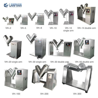 Máy trộn bột 2L-300L Thép không gỉ Thực phẩm y tế Dry Powder Mixer Blender Machine