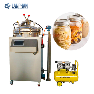 Nước tắm thẳng đứng chống áp Retort Autoclave cho thực phẩm với bao bì chân không