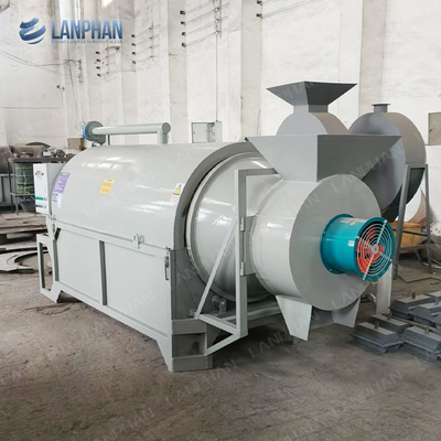 Máy rang hạt Cacao Bean Spice Rotary Drum Dryer Cây Rotary máy sấy
