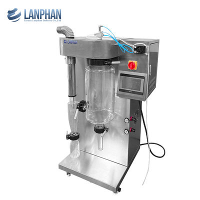 Mini Lab 2l Máy sấy phun thủy tinh để làm sữa hương vị bột nước trái cây bột