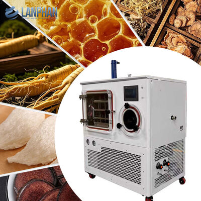 Máy sấy đông khô trong phòng thí nghiệm tùy chỉnh -75°C, 3 khay, máy sấy đông khô dược phẩm với bơm chân không