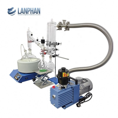 Bộ chưng cất đường dẫn ngắn chân không 5l L480mm