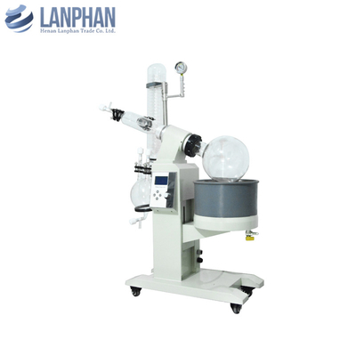 Thiết bị chưng cất thủy tinh hóa chất 5L Nâng điện Máy bay hơi chân không quay